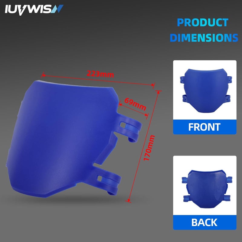 IUVWISN Electric Dirt Bike Number Plate Front License for Surron Sur Ron LBX Tuttio Talaria Sting MX3/R MX4 MX5 Talaria XXX E-Ride Pro SR S SS 2.0 3.0 Tutti Soleil 01 Rawrr Mantis Ebox ETM RTR Blue - Image 5
